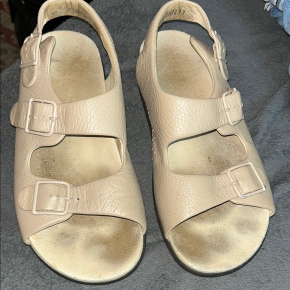 SAS Light Beige Double Strap Sandals - Picture 1 of 7